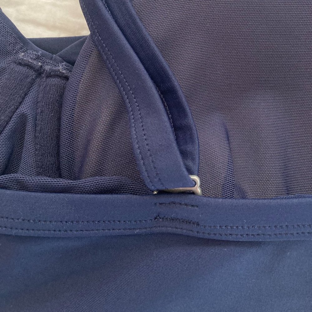 ATHLETA Tankini Top Navy Twister Swimsuit Swim Tank - Picture 9 of 9